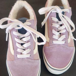 Purple Vans Winter/fleece sneakers - Size 2.5